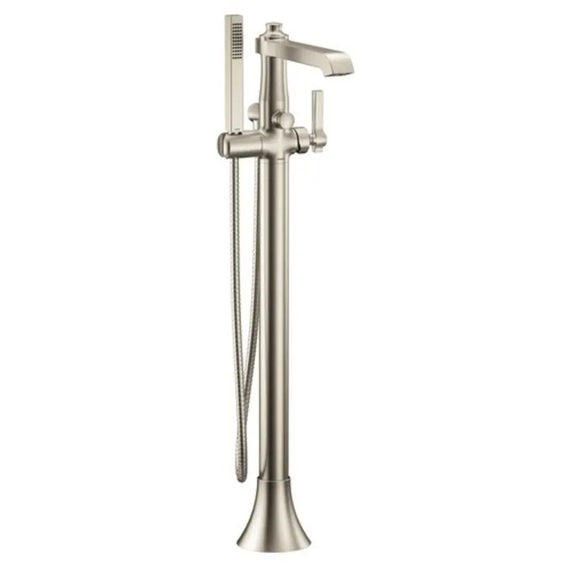 Moen S931BN Flara 1-Handle Lever Floor Mount Filler in Brushed Nickel