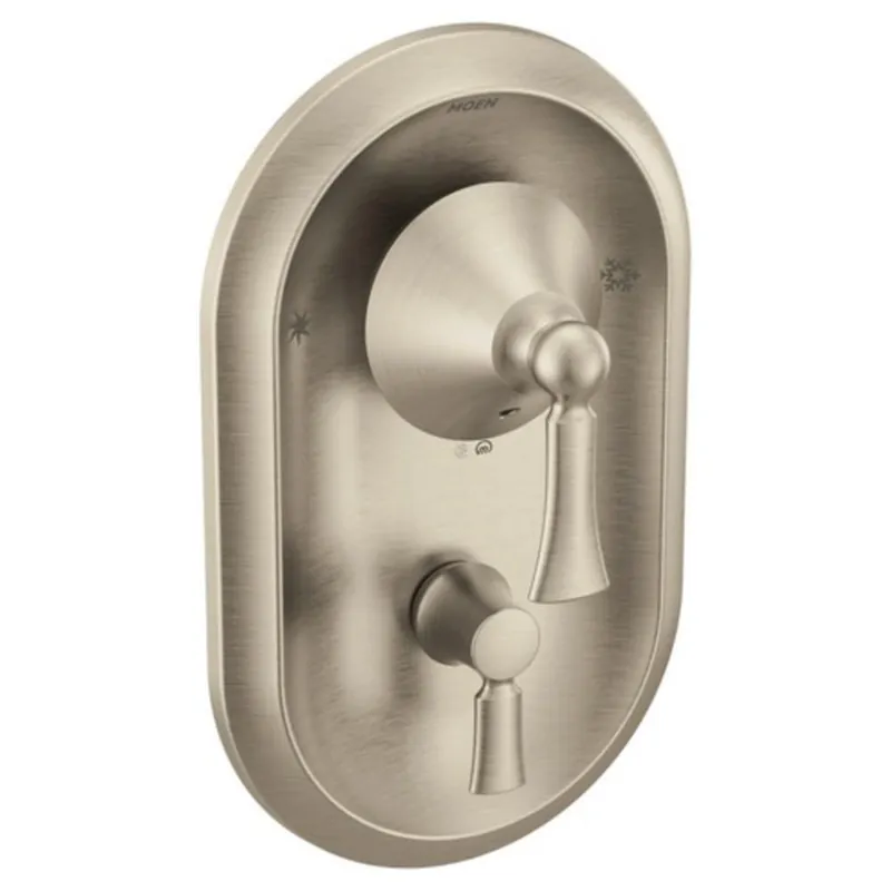 Moen T4500BN Wynford Two Handle Pressure Balancing Valve Trim in Brushed Nickel