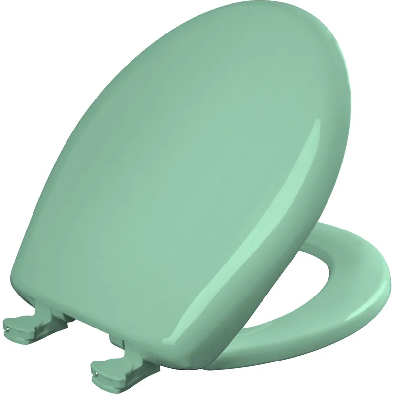 Bemis 200SLOWT 165 Round Toilet Seat with Cover in Ming Green