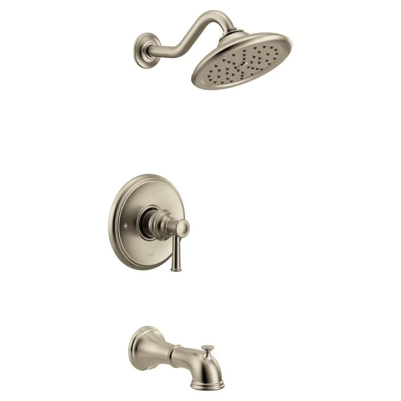 Moen UT3313BN One Handle Single Function Bathtub & Shower Faucet in Brushed Nickel (Trim Only)