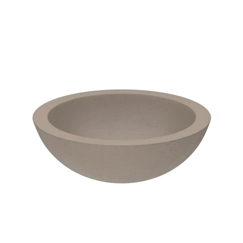 Native Trails NSL1705-E Morro 17 x 17 in. Round Vessel Mount Bathroom Sink in Earth