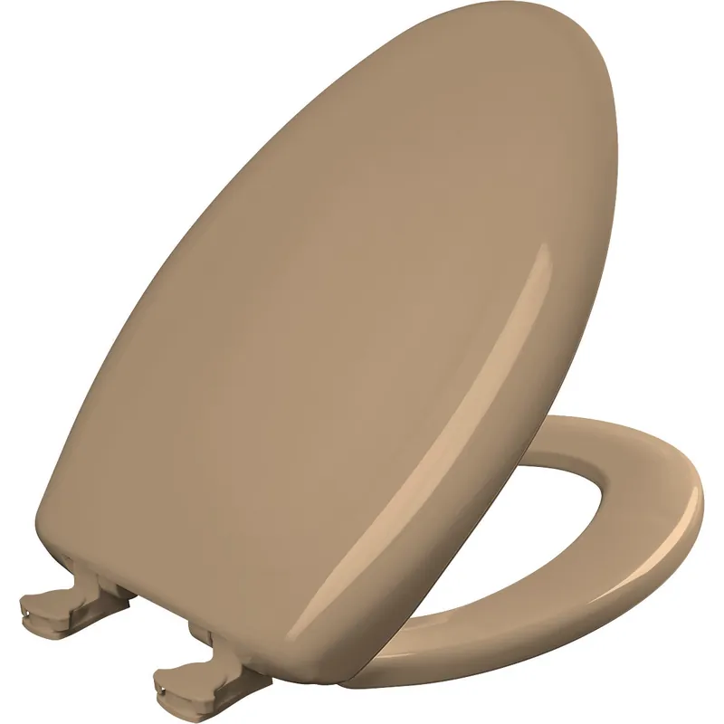 Bemis 1200SLOWT 148 Elongated Plastic Toilet Seat in Sand