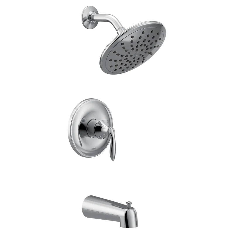 Moen UT2233EP Eva M-CORE 2-Series Eco Performance 1-Handle Tub and Shower Trim Kit in Chrome (Valve Sold Separately)
