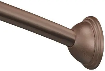 Moen CSR2160OWB 72 in. Adjustable Curved Shower Rod in Old World Bronze