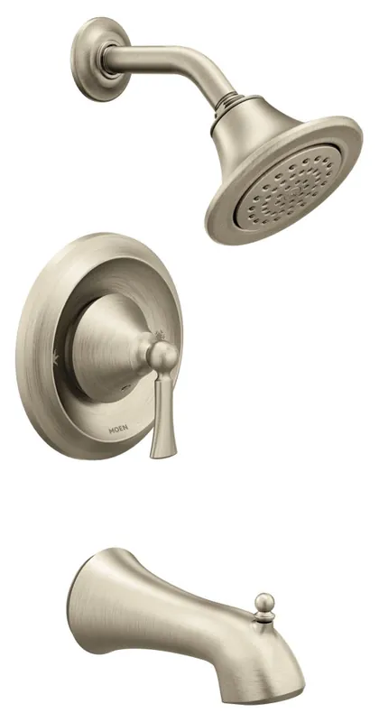 Moen T4503BN Wynford Single Handle Posi-Temp Tub and Shower Faucet Trim Kit Brushed Nickel