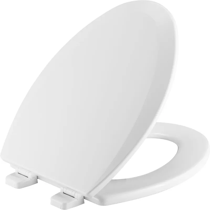 Bemis 1500TTT 000 Top-Tite Elongated Closed Front Toilet Seat with Cover in White