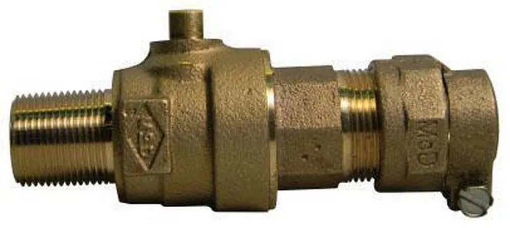 A.Y. McDonald 5133-182 2 in MIP x CTS Compression Ball Corporation Stop