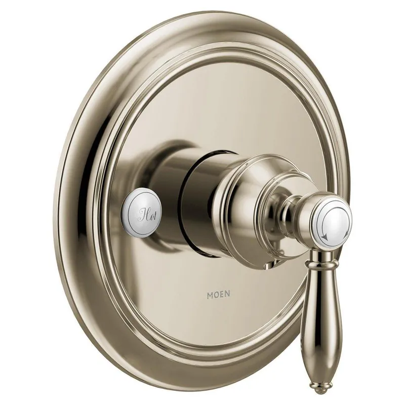 Moen UTS33101NL Weymouth Single Handle Pressure Balancing Valve Trim in Polished Nickel