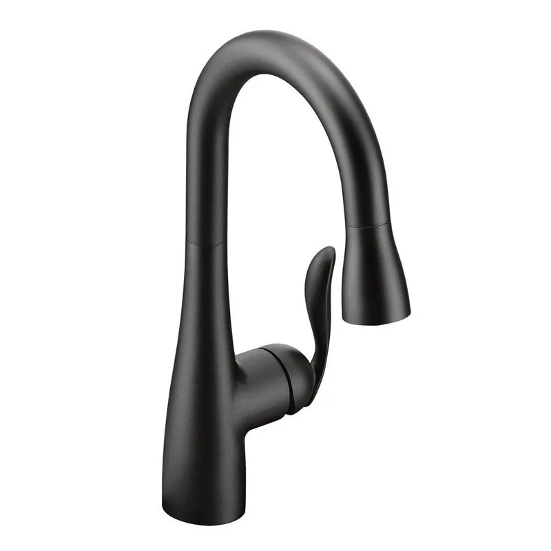 Moen 5995BL Arbor Single Handle Pull Down Bar Faucet in Matte Black
