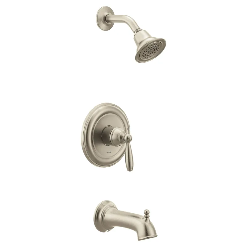 Moen UT2153EPBN Brantford M-CORE 2-Series Eco Performance 1-Handle Tub and Shower Trim Kit in Brushed Nickel