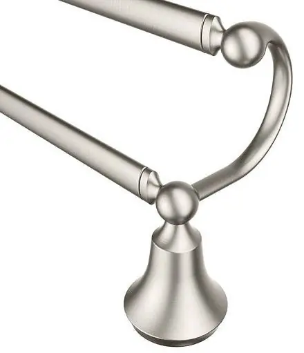 Moen YB5222BN Wynford 24 in. Towel Bar in Brushed Nickel