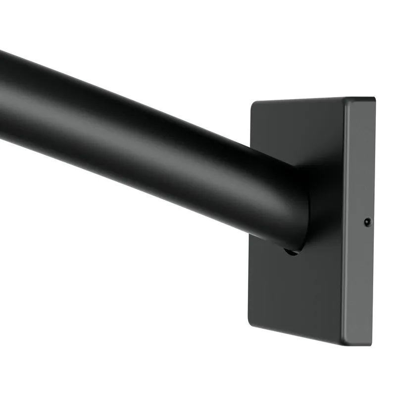 Moen CSR2167BL Triva 59 in. Wall Mount Shower Rod in Matte Black