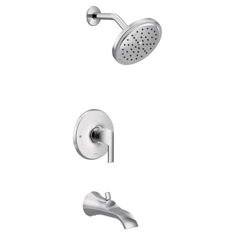 Moen UTS3203 Doux M-CORE 3-Series 1-Handle Tub and Shower Trim Kit in Chrome