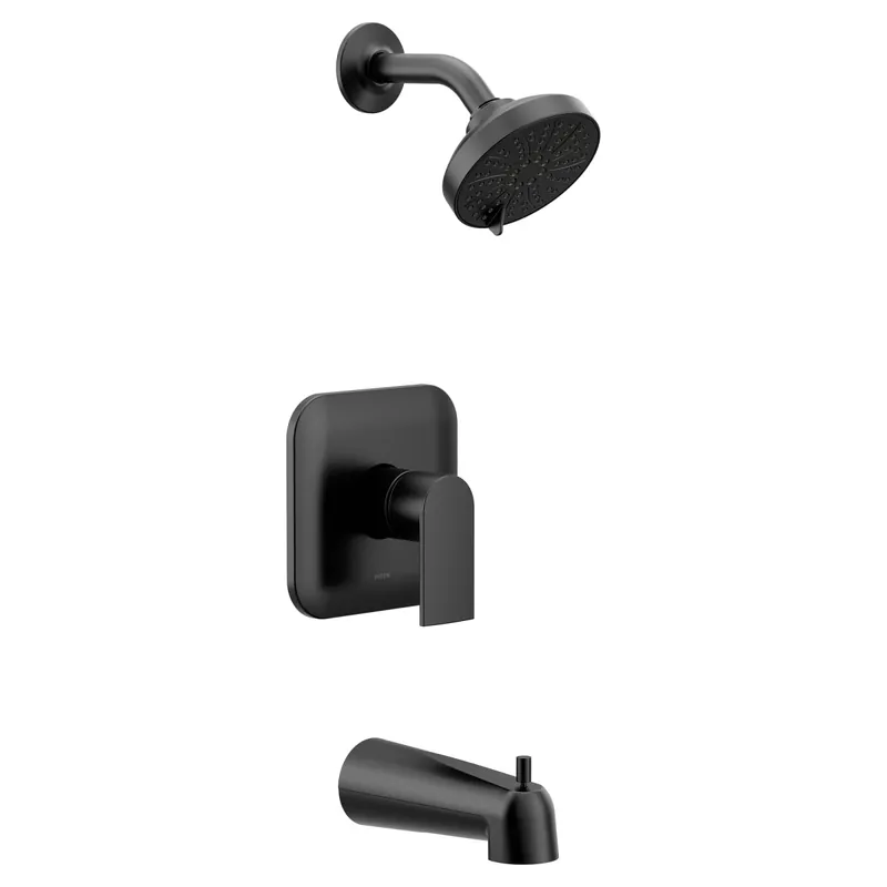 Moen UT2473EPBL Genta LX M-CORE 2-Series Eco Performance 1-Handle Tub and Shower Trim Kit in Matte Black (Valve Sold Separately)