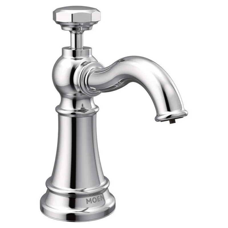 Moen S3955C 18 oz. Deck Mount Metal Soap Dispenser in Chrome