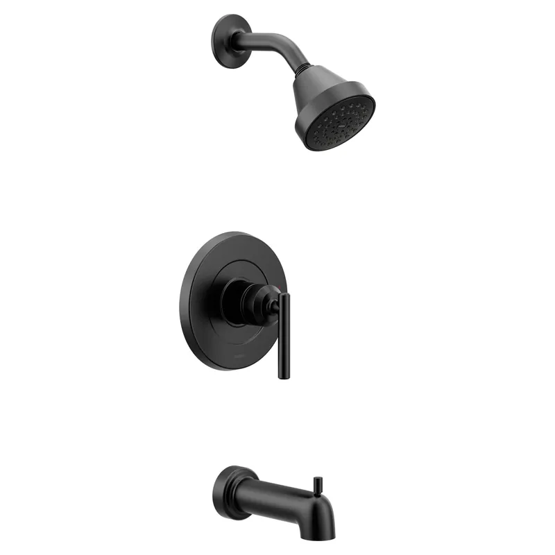 Moen UT2903EPBL Gibson M-CORE 2-Series Eco Performance 1-Handle Tub and Shower Trim Kit in Matte Black (Valve Sold Separately)