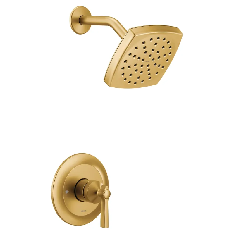 Moen UTS3912EPBG Flara M-CORE 3-Series 1-Handle Eco-Performance Shower Trim Kit in Brushed Gold (Valve Sold Separately)
