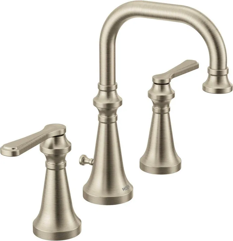 Moen TS44102BN Colinet Two Handle Widespread Bathroom Sink Faucet in Brushed Nickel