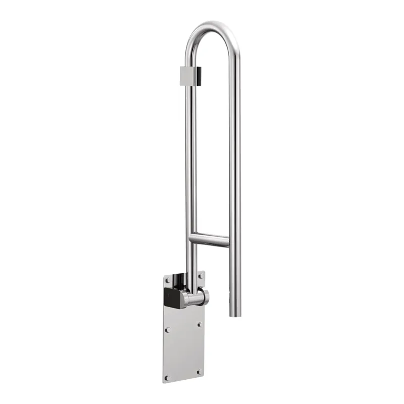 Moen R8960FD 30 in. x 1-1/4 in. Flip-up Screw Grab Bar in Peened Stainless Steel