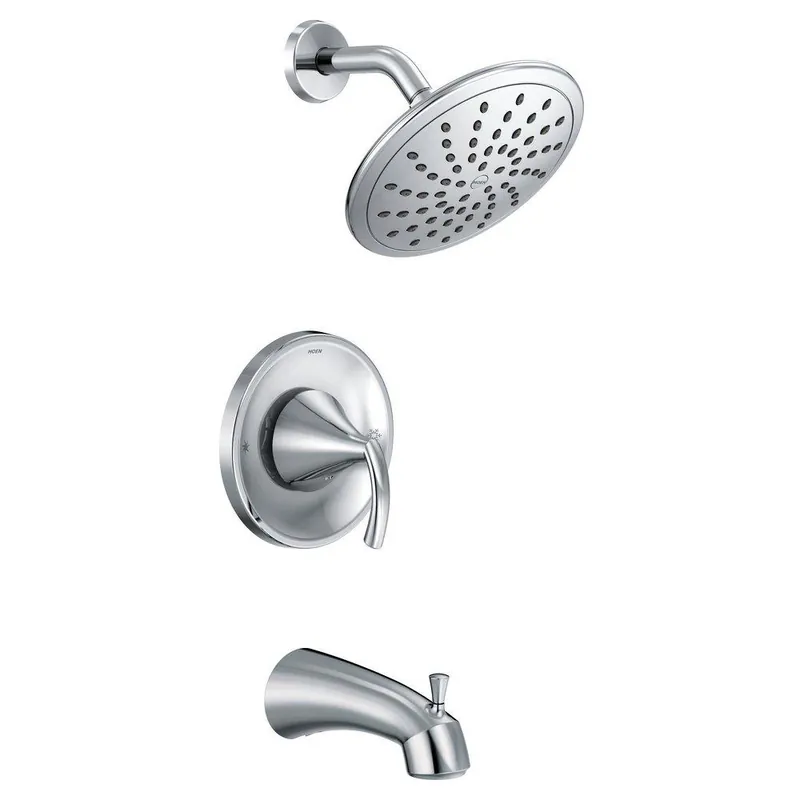 Moen T2843EP Glyde One Handle Single Function Bathtub & Shower Faucet in Chrome (Trim Only)