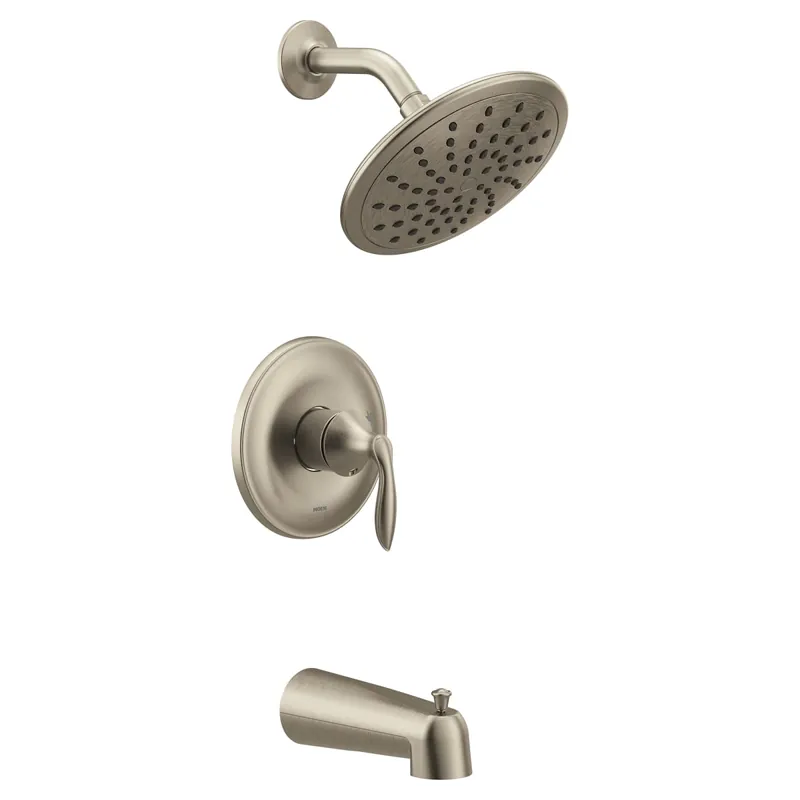 Moen UT2233EPBN Eva M-CORE 2-Series Eco Performance 1-Handle Tub and Shower Trim Kit in Brushed Nickel (Valve Sold Separately)