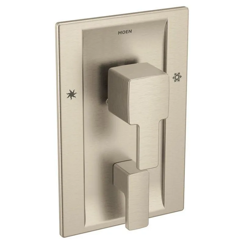 Moen TS2710BN 90 Degree Two Handle Pressure Balancing Valve Trim in Brushed Nickel