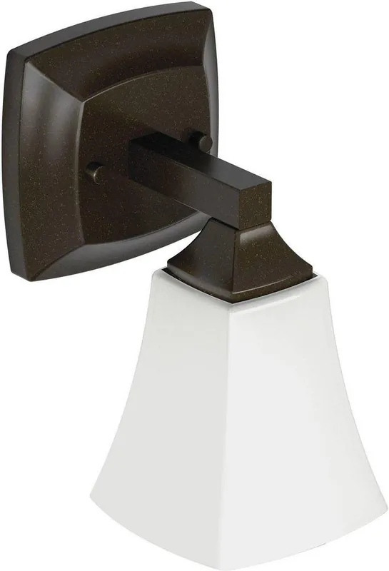 Moen YB5161ORB Voss Single Light Up/Down Lighting Bathroom Vanity Light Fixture in Oil Rubbed Bronze