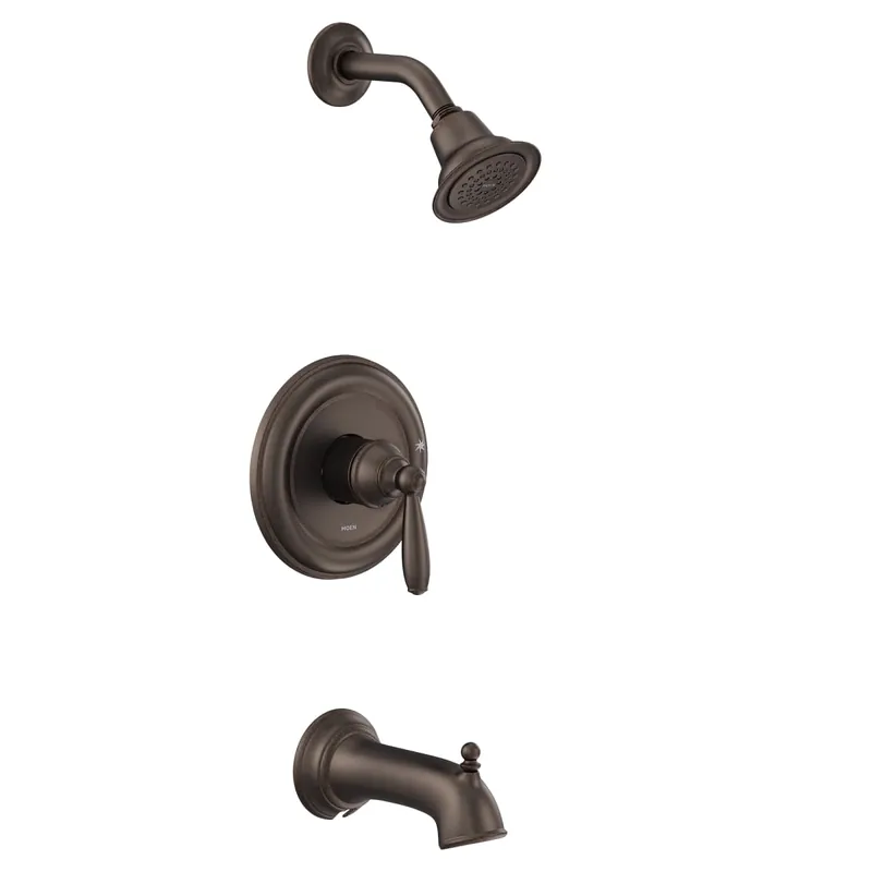 Moen UT2153EPORB Brantford M-CORE 2-Series Eco Performance 1-Handle Tub and Shower Trim Kit in Oil Rubbed Bronze (Valve Sold Separately)