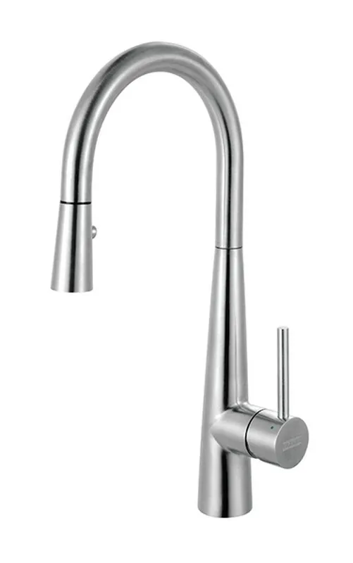 Franke STL-PR-304 Steel Single Handle Pull Down Kitchen Faucet in Stainless Steel