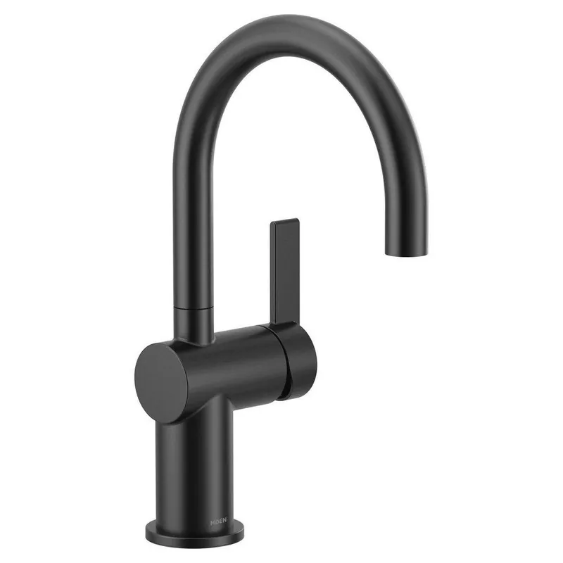 Moen 5622BL Cia Single Handle Bar Faucet in Matte Black