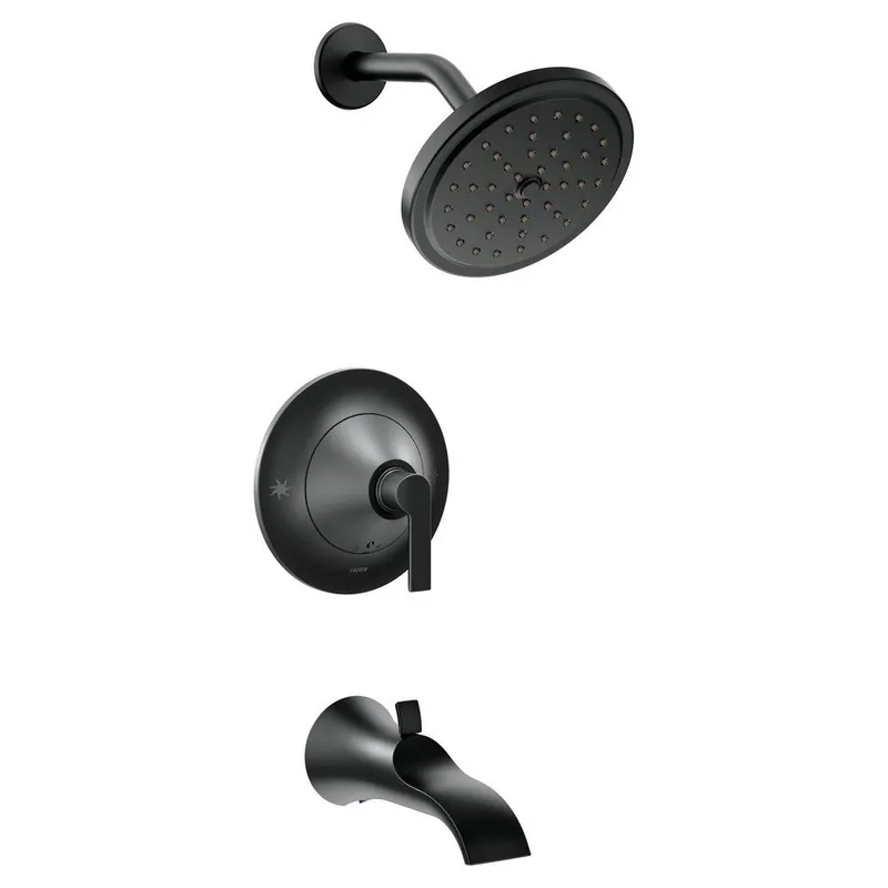 Moen TS2203BL Doux One Handle Single Function Bathtub & Shower Faucet in Matte Black (Trim Only)