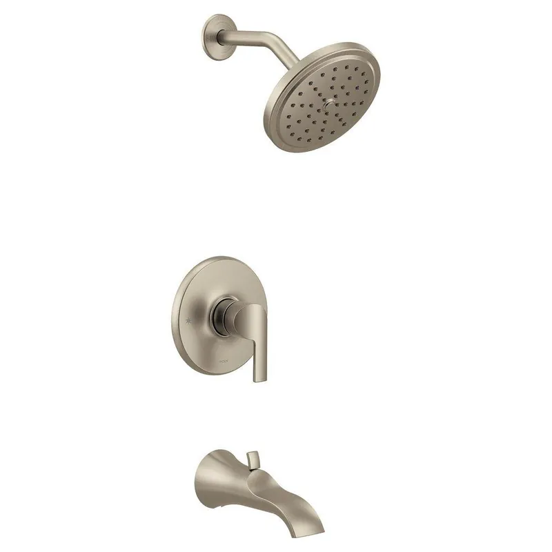 Moen UTS3203EPBN Doux One Handle Single Function Bathtub & Shower Faucet in Brushed Nickel (Trim Only)