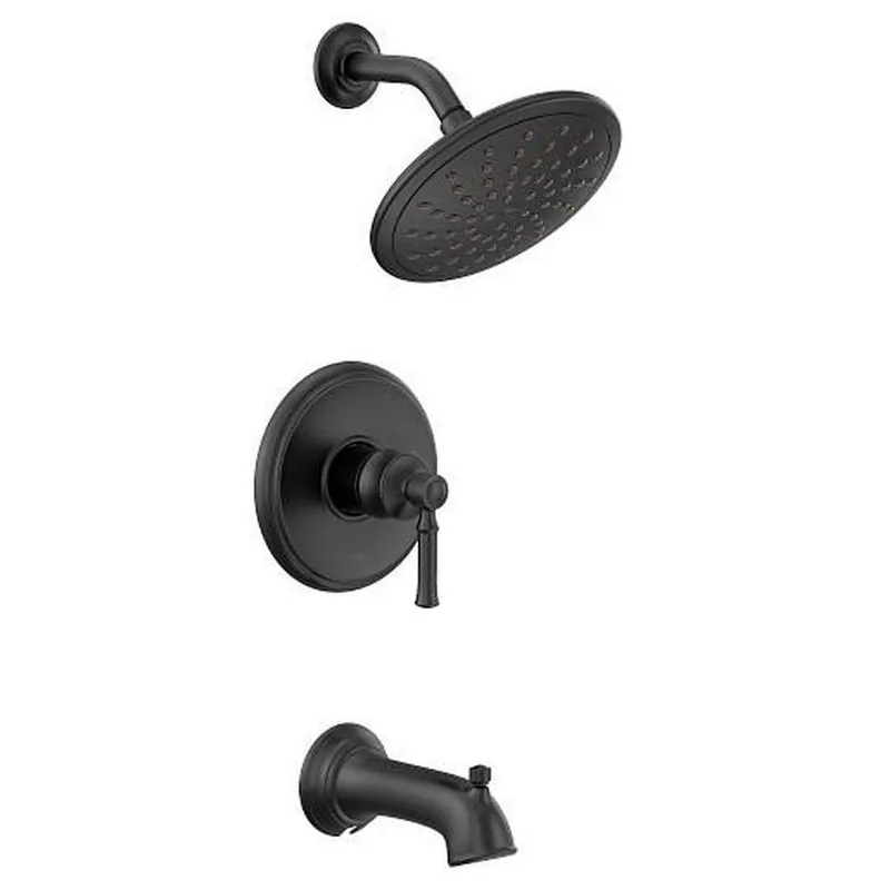 Moen UT2283EPBL Dartmoor One Handle Single Function Bathtub & Shower Faucet in Matte Black (Trim Only)