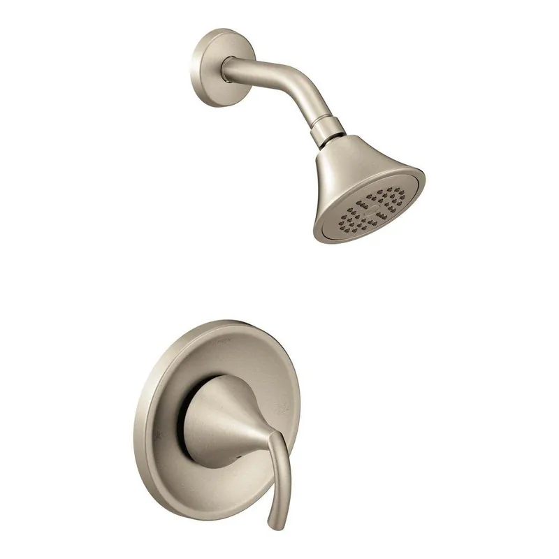 Moen T2742BN Glyde One Handle Single Function Shower Faucet in Brushed Nickel (Trim Only)