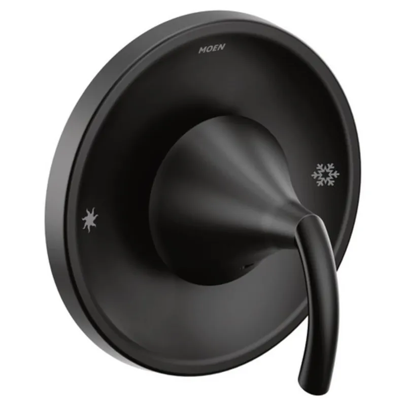 Moen T2741BL Glyde Single Handle Pressure Balancing Valve Trim in Matte Black