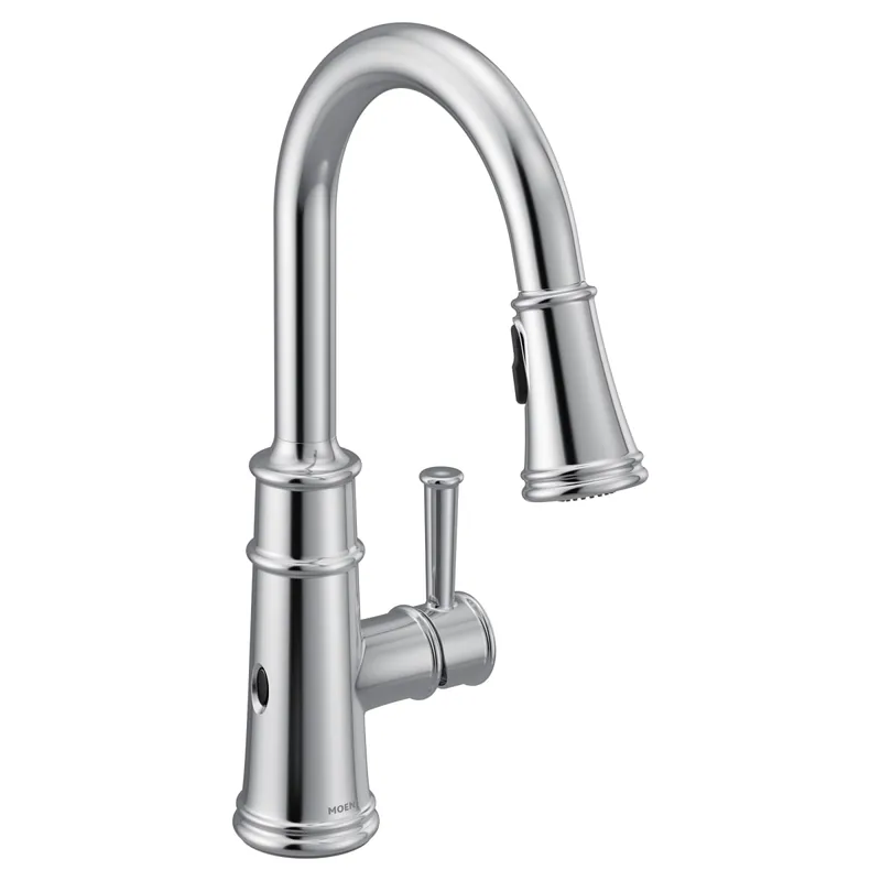 Moen 7260EWC Belfield Touchless 1-Handle Pull-Down Sprayer Kitchen Faucet with MotionSense Wave and Power Clean in Chrome