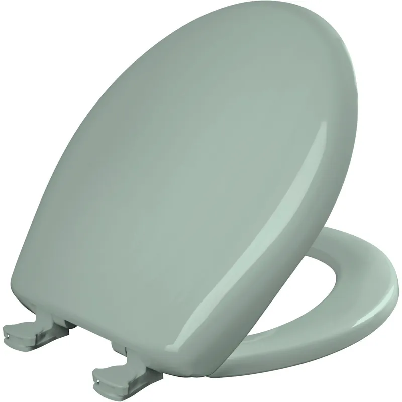 Bemis 200SLOWT 455 Round Plastic Toilet Seat in Seafoam