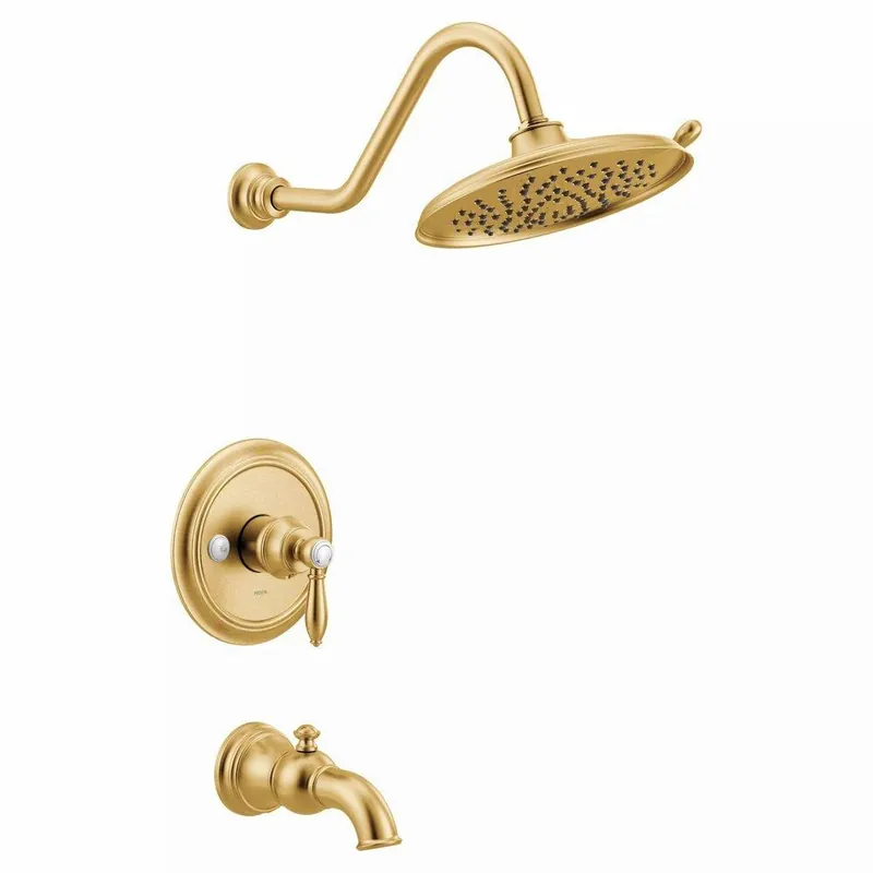 Moen UTS33103BG Weymouth Single Handle Dual Function Bathtub & Shower Faucet in Brushed Gold