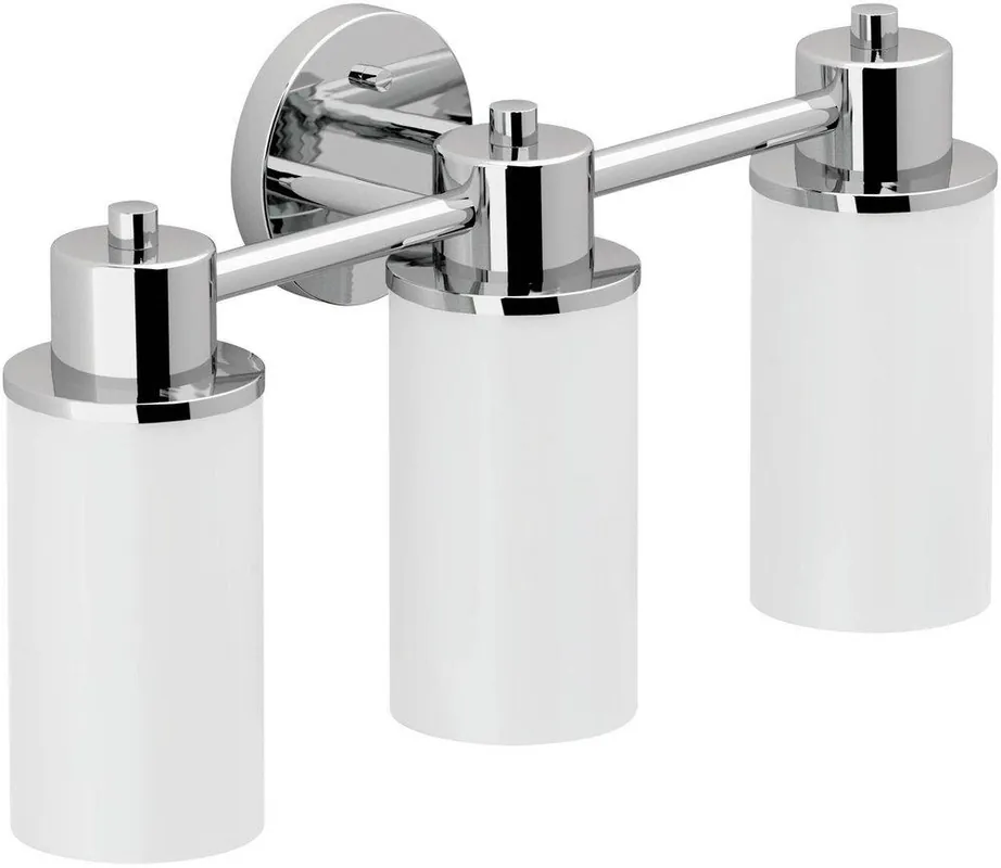 Moen DN0763CH Iso 3 Light 300W Bath Globe Light Polished Chrome