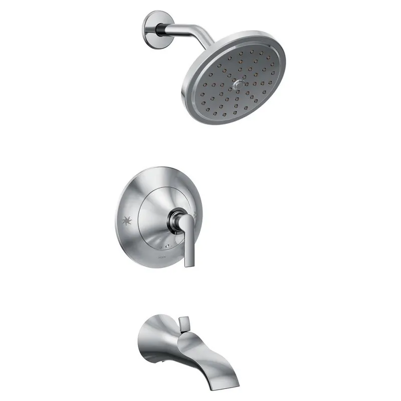 Moen TS2203EP Doux One Handle Single Function Bathtub & Shower Faucet in Polished Chrome (Trim Only)