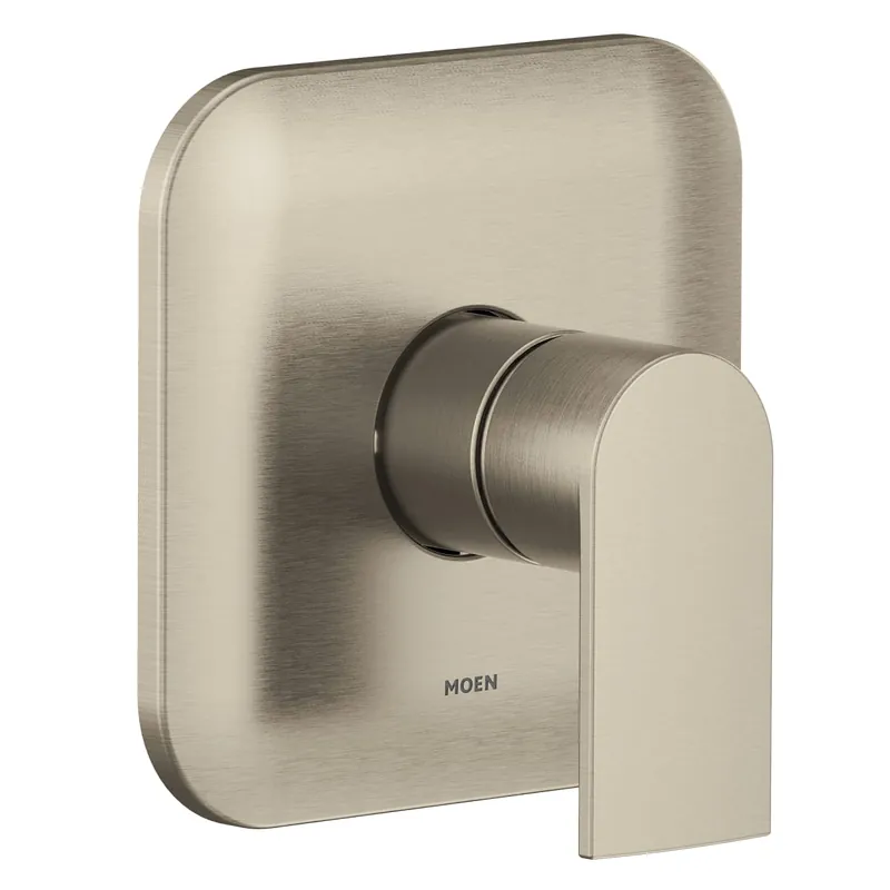 Moen UT2471BN Genta LX M-CORE 2-Series 1-Handle Shower Trim Kit in Brushed Nickel (Valve Sold Separately)