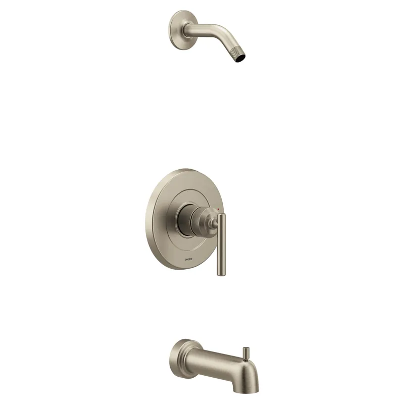 Moen UT2903NHBN Gibson M-CORE 2-Series 1-Handle Tub and Shower Trim Kit in Brushed Nickel (Valve Sold Separately)