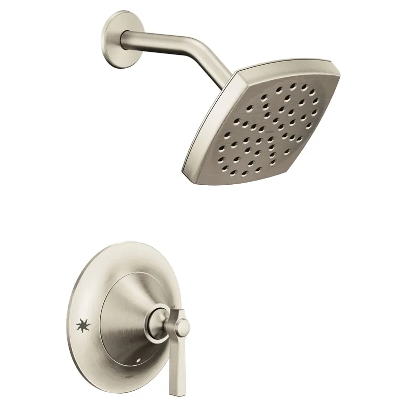 Moen TS2912EPBN Flara Posi-Temp Rain Shower 1-Handle Eco-Performance Shower Only Faucet Trim Kit in Brushed Nickel
