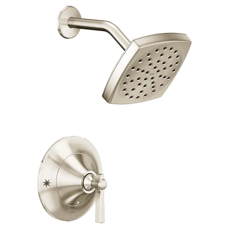 Moen TS2912EPNL Flara Posi-Temp Rain Shower 1-Handle Eco-Performance Shower Only Faucet Trim Kit in Polished Nickel
