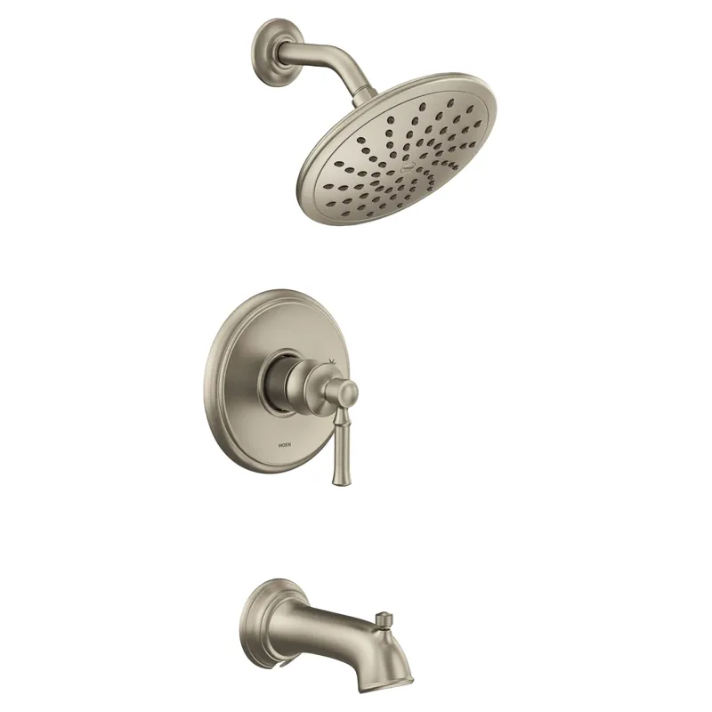 Moen UT2283EPBN Dartmoor M-CORE 2-Series Eco Performance 1-Handle Tub and Shower Trim Kit in Brushed Nickel