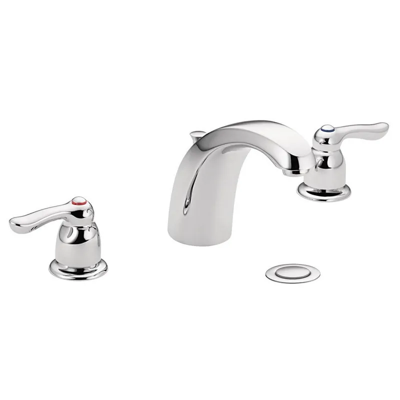 Moen 4945 Chateau Two Handle Widespread Bathroom Sink Faucet in Chrome