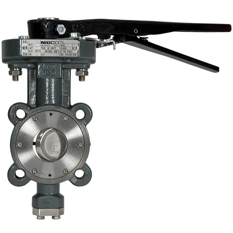 Nibco NLL203F LCS-6822 Series 3 in. Carbon Steel RPTFE Locking Lever Handle Butterfly Valve