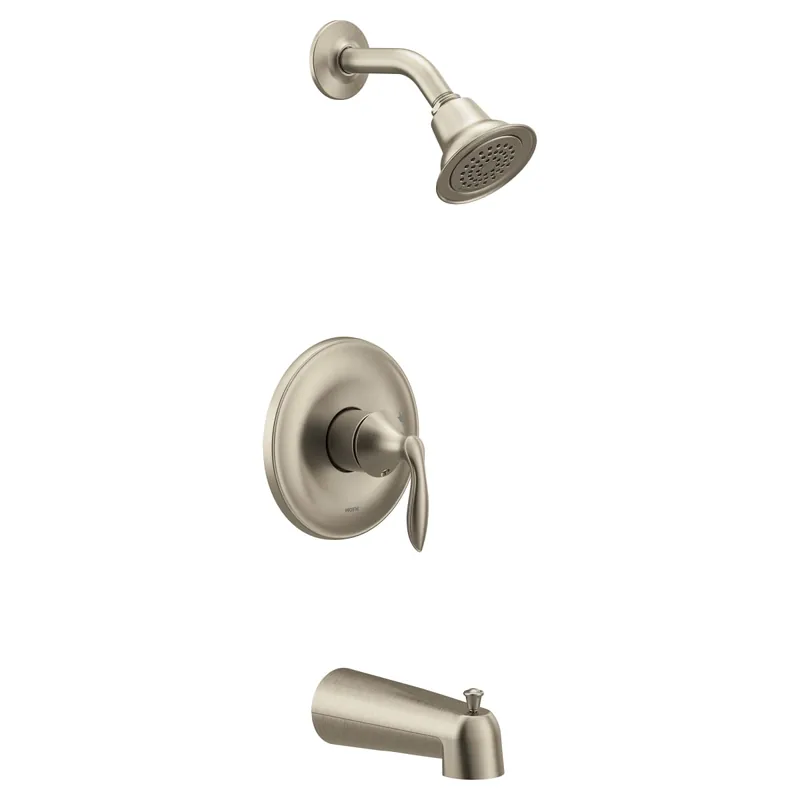 Moen UT2133EPBN Eva M-CORE 2-Series Eco Performance 1-Handle Tub and Shower Trim Kit in Brushed Nickel (Valve Sold Separately)