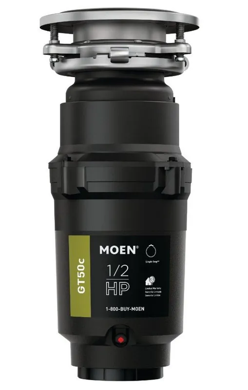 Moen GT50C GT Series 1/2 HP Continuous Feed Garbage Disposal