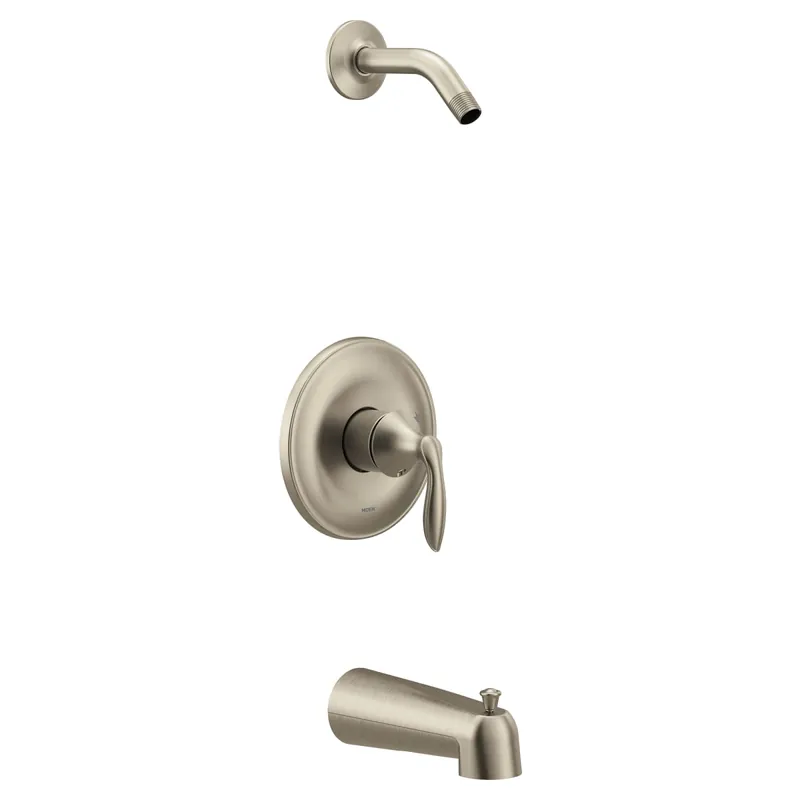 Moen UT2133NHBN Eva M-CORE 2-Series 1-Handle Tub and Shower Trim Kit in Brushed Nickel (Valve Sold Separately)